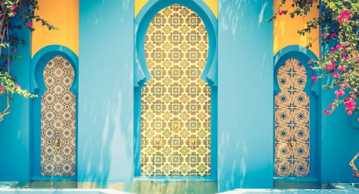 Mosaic doorways in Morocco