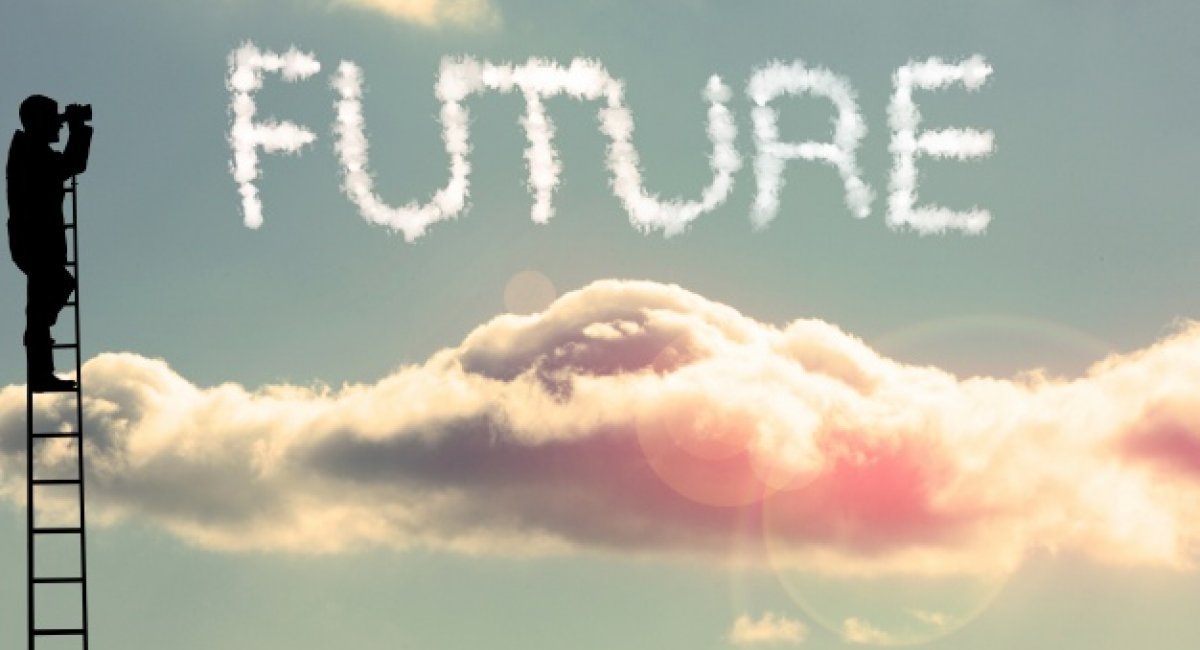 Person looking to the future Going to vs. will