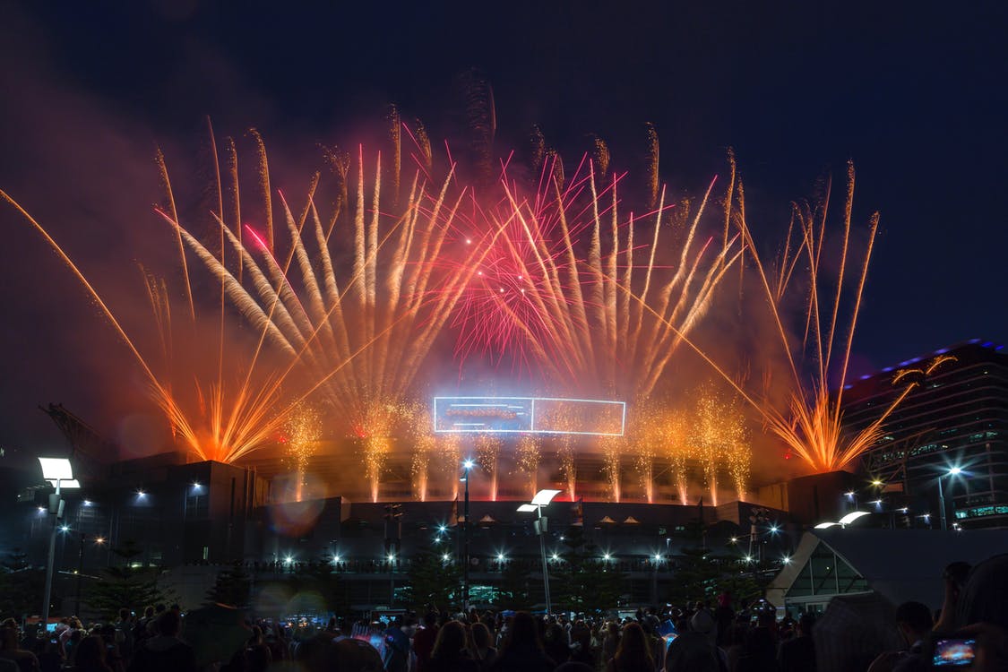 Fireworks in Melbourne