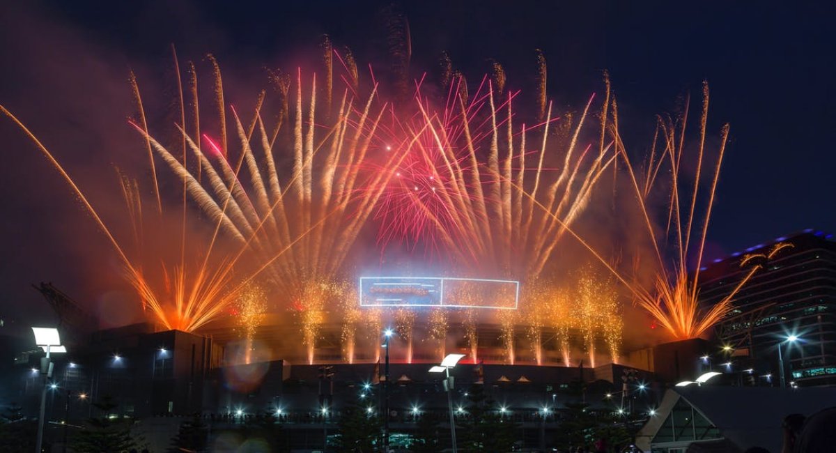 Fireworks in Melbourne