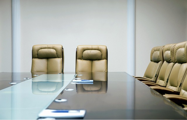 Empty chairs in a meeting room