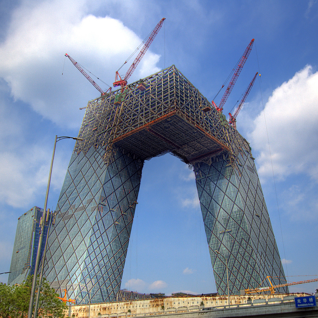 Large building under construction